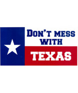 Don&#39;T Mess With Texas Gun Decal Vinyl Bumper Sticker (3.75&quot;X7.5&quot;) - £10.23 GBP