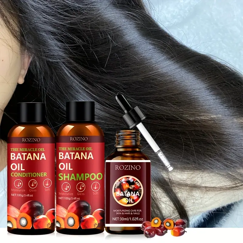 Batana Oil , Shampoo and Conditioner Set For Hair Growth - £20.17 GBP