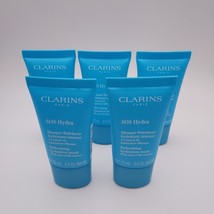 LOT OF 5 Clarins SOS Hydra Refreshing Hydration Mask .5oz ea Sealed - $10.88