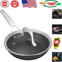 Lightweight 7-Inch Nonstick Frying Pan with Tempered Glass Lid - Easy to... - $109.09 CAD