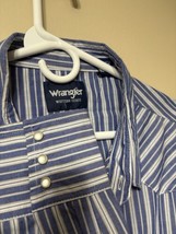 Wrangler Shirt Western Pearl Snap Striped Cowboy Men&#39;s 3XL - $22.44