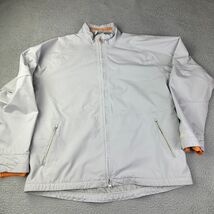 Callaway Tour Authentic Jacket Men XL Gray Full Zip Mock Neck Long Sleeve - $28.50