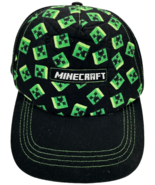Minecraft Floating Creeper Head Design Flat Bill Youth Snapback OSFM Hat... - $344.44 MXN