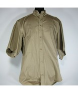 New Defective M-523219 New Balenciaga Khaki Cotton Button Shirt Size 39 ... - £209.30 GBP