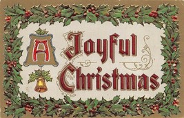 Antique Postcard A Joyful Christmas - £2.98 GBP