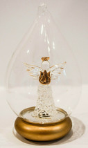 Glass Angel in Teardrop Globe - Glass  Classic  Figure - £10.68 GBP