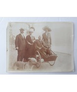 Edwardian Man in Wheelchair Women w Large Titanic Hats Identified Origin... - £10.83 GBP