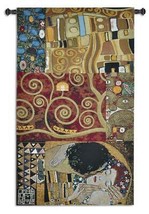 59x34 Elements To A Kiss Gustav Klimt Abstract Art Tapestry Wall Hanging - £172.24 GBP