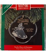 Hallmark Twelve Days of Christmas 9 Ladies Dancing Ornament with Box 1992 - $9.60