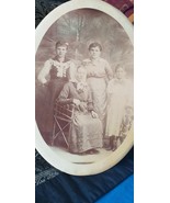 Antique Vintage 1850-s Victorian Large Picture in Large Original Frame. - $117.81