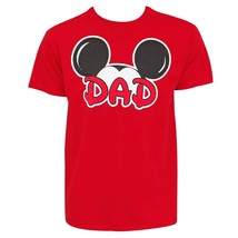 Mickey Mouse Dad Mouse Ears Tshirt Red - £21.22 GBP+