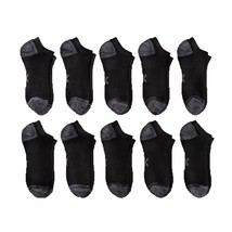 All in Motion Women&#39;s Cushioned 10pk No Show Athletic Socks - Black 4-10 - $366.58 MXN