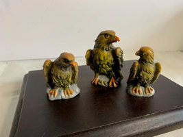 Eagle resin figures set of 3 2 inch to 2.5 inch tall - £6.97 GBP