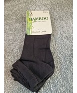 Mens Bamboo Super Soft Trainer Socks Uk 4-7 EU 25-30 Black Pack Of 3 - £4.97 GBP