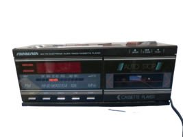 Vintage Retro Soundesign AM FM Clock Radio Cassette Player Model 3838 W/... - $19.75