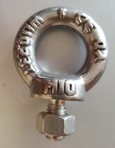 304 STAINLESS STEEL LIFTING EYE BOLT M10 WITH NUT  MACHINE LIFTING 1200103 - $162.86 MXN