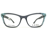 L.A.M.B Eyeglasses Frames LA075 GRY Blue Marble Grey Cat Eye Full Rim 53... - $37.18