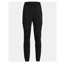 New Under Armour Women&#39;s Project Rock Fleece Pants Sz L Black Sweatpants Jogger - £27.11 GBP