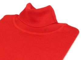 Men PRINCELY Turtle neck Sweater From Turkey Merino Wool 1011-80 Christmas Red image 3