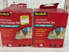 Scotch 3M Indoor Outdoor Joining Carpet Seaming Tape 2.5&quot; x 15ft Pack of... - £14.72 GBP