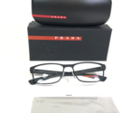 PRADA Eyeglasses Frames VPS 50G DG0-1O1 Black Rectangular Full Rim 55-17... - $130.68