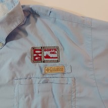 Columbia FM7055 BOAT INC Men's Blue Vented Button-Down Employee Shirt Size 2XL image 8