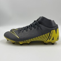 Nike Mercurial Superfly 6 Elite Gray/Yellow Soccer Cleats AH7362-070 Size 11 - £42.09 GBP