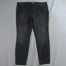 Maurices XL Short Mid Rise Skinny Gray Stretch Denim Womens Jeans - £11.91 GBP
