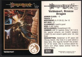 1991 TSR AD&amp;D Gold RPG Card #222 Dragonlance ~ Keith Parkinson DragonStrike Art - £5.41 GBP