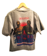 Original 1996 Mike Tyson vs Holyfield Official MGM Grand Sz L Gray Cropped - $161.50