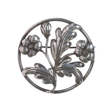 Antonio Pineda (1919-2009) Taxco 980 silver flower pin - £168.53 GBP