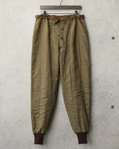 Vintage 60s Czech army quilted liner trousers pants military m60 communist - £19.81 GBP