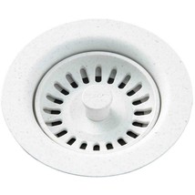 Open Box-Elkay LKQS35WH White 3-1/2&quot; Basket Strainer - £18.68 GBP