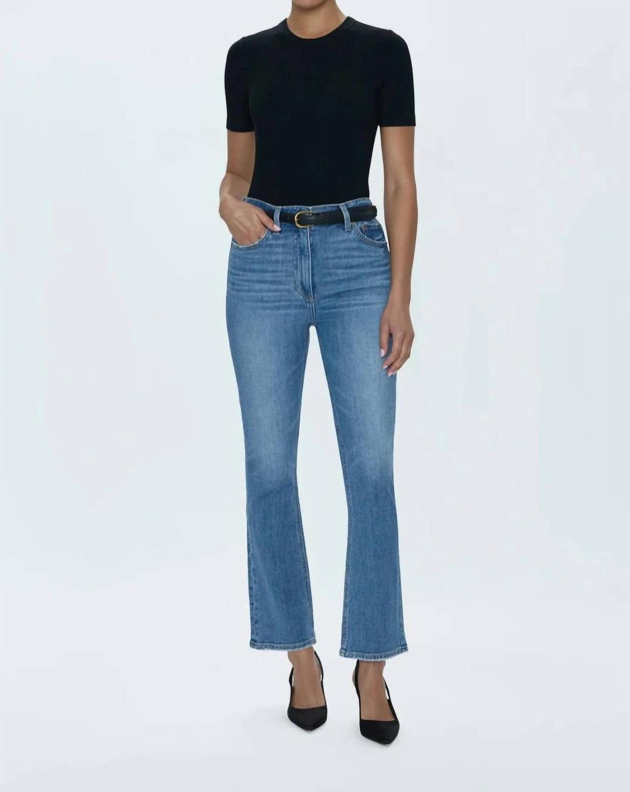 Pistola Krista High Rise Slim Boot Blue - $68.00