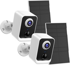 2Pcaks Security Cameras Wireless Outdoor, Cameras For Home Security Outd... - £77.57 GBP