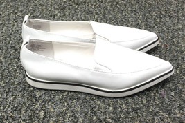 Shelley&#39;s London Jeune Loafer White Leather Pointed Toe Women&#39;s 9 EUC - £19.56 GBP