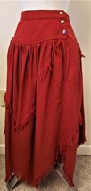 MAX MARA/SPORTMAX Made in Italy A-Line Midi Skirt Sz-EU42/US~M Ruby Red - £70.80 GBP