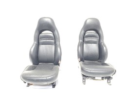 97 98 99 00 01 02 03 04 Chevrolet Corvette OEM Pair of Front Leather Seats - $804.38