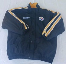 VTG 90&#39;s Starter Pittsburgh Steelers Puffer Jacket Winter Coat Size XL NFL READ - £20.49 GBP