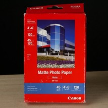 Canon 4x6 Photo Paper Matte 120 Sheets Arts & Crafts 45lb Pixma MP-101 NOB! - $12.37