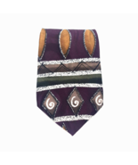 Bellini Mens Dress Tie Business 100% Silk Designer New York Milan Purple... - £22.00 GBP