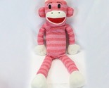Giant Maxx Sock Monkey Pink Plush 2011 Stuffed Animal 45” Huge Big Large... - £58.25 GBP