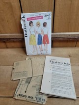 Vintage Butterick FULLY PROPORTIONED Back Wrapped Skirt Pattern 3145 Cut - £19.75 GBP