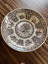 Spode Festival Brown Turkey Flower Baskets Pasta Serving Bowl 10&quot; Eng S3... - $29.44