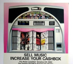 Rowe Laserstar America CD Jukebox Flyer Original Phonograph Music Art Re... - $30.40