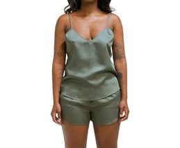 Ettitude sateen camisole in Moss - $61.00