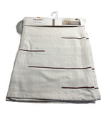 Bed Bath &amp; Beyond Studio 3B Table Runner Stitched Lines 90× 14&quot; White/Zi... - $203.57 CAD