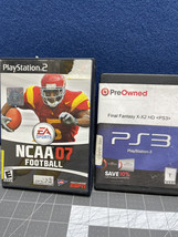 NCAA Football 2007 PS2 Final Fantasy X-X2 HD PS3 Not Tested - $9.74