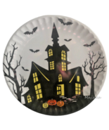 13th &amp;Elm Halloween Spooky Mansion Melamine Dinner Plates Set Of 8 Bats ... - $48.97