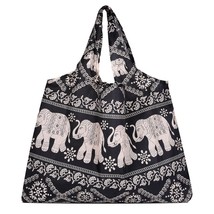 Classic Patterns Large Capacity Nylon Shopping Bag Foldable Eco Fashion Shoulder - £10.36 GBP